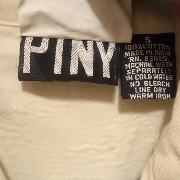 PINY (Satin Stitch Inc) Beautiful Lace & Patchwork Button Up Top - Size Small - Picture 6 of 6